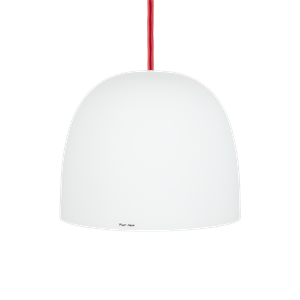 Piet Hein Super 215 Lampa Wisząca Opal z Czerwonym Kablem