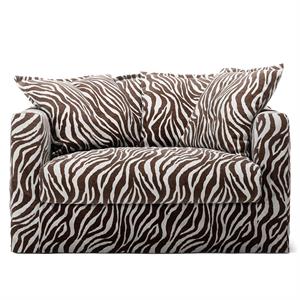 Decotique Le Grand Air Love Seat Fotel Zebra/ Brązowy/ Biały