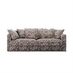 Sofa Decotique Le Grand Air 3-osobowa Zebra/ Brązowy/ Biały