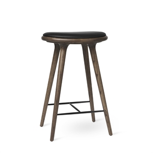 Hoker Barowy Mater High Stool, Dąb Bejcowany na Ciemno, 69 cm