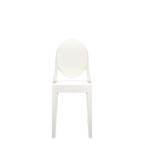 Krzesło do Jadalni Kartell Victoria Ghost , Lśniąca Biel