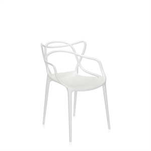 Kartell MASTERS Krzesło Ogrodowe 4-częściowe Biały