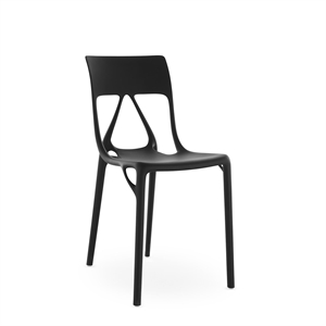 Kartell AI LITE Krzesło do Jadalni Czarny
