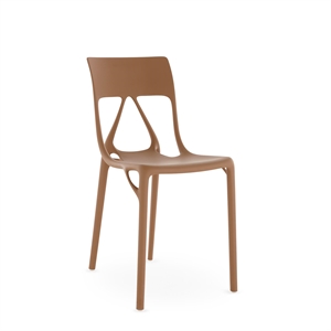 Kartell AI LITE Krzesło do Jadalni Brązowy