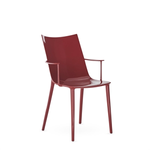 Kartell HHH Krzesło do Jadalni Burgundowy