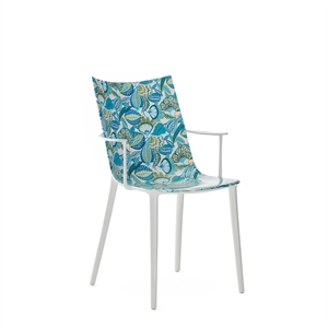 Kartell HHH Krzesło do Jadalni Biały/lapis