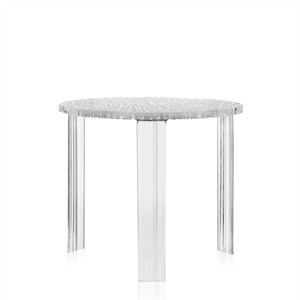 Kartell T-TABLE Ll Stolik Boczny Kryształowy