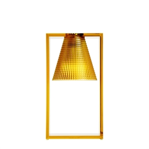 Kartell Light-Air Lampa Stołowa Rzezbiona Bursztynowa