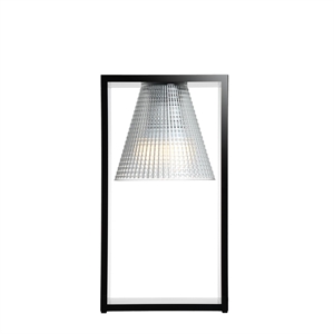 Kartell Light-Air Lampa Stołowa Rzezbiona Czarna/Kryształowa