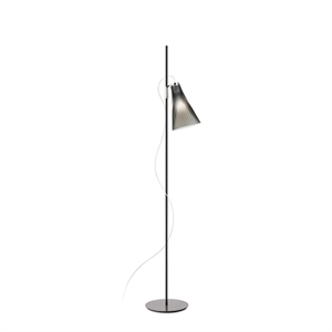 Lampa Stojąca Kartell K-LUX w Kolorze Przydymionej Szary/ Czarny