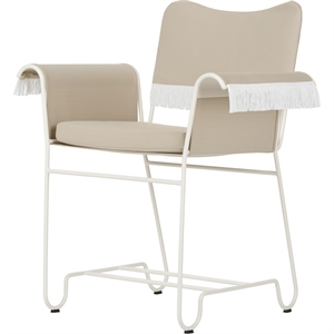 Krzesło do Jadalni GUBI Tropique z Frędzlami Limonta Udine 12/ Biały