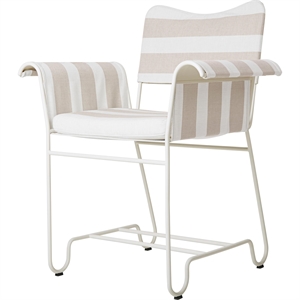 Krzesło do Jadalni Gubi Tropique Biały/ Leslie Stripe 40