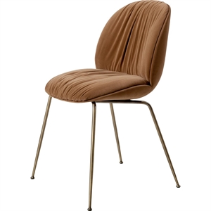 Krzesło do jadalni Gubi Beetle Soft, antyczny Mosiężny/Niedziela/Dedar 112