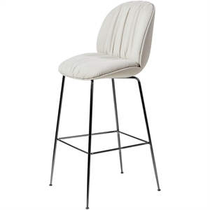 Gubi Beetle Soft Bar Stool H77 Czarny Chrom/Reales 001