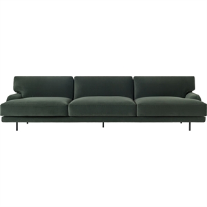 Sofa 3-osobowa Gubi Flaneur Czarny/ Asator 0984
