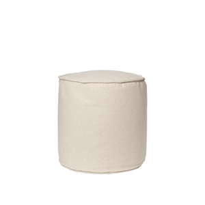 Ferm Living x Utzon Can Lis Aun Aun Cotton Pouf Ø40 Złamana Biel