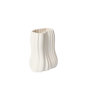 Ferm Living Moire Vase H20 Złamana Biel