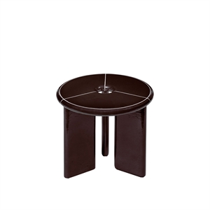 Ferm Living Deya Side Table Ø47 Chestnut Brązowy