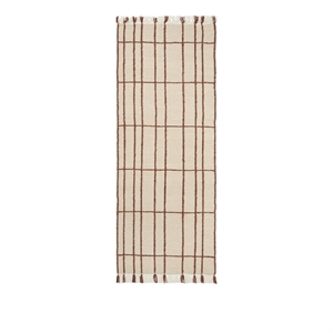 Dywan Ferm Living Sen 80x200 Pergamin/Kasztan