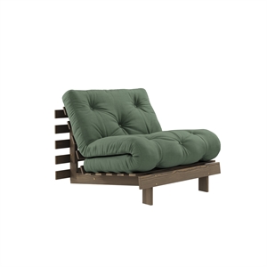 Sofa rozkładana Karup Roots 90x200 Carob Brown/756 Olive Green