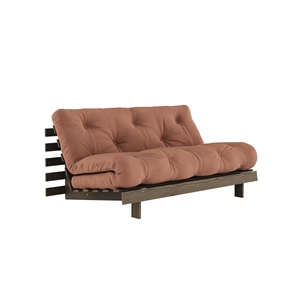 Sofa rozkładana Karup Roots 160x200 Carob Brown/759 Clay Brown