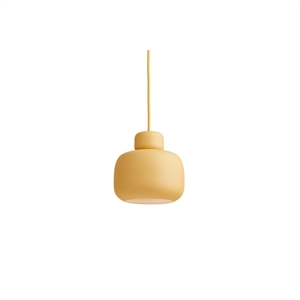 Woud Stone Lampa Wisząca Mała Musztardowa