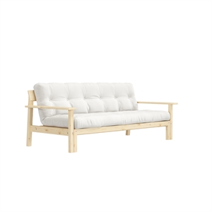 Sofa rozkładana Karup Unwind, lakierowana sosna bezbarwna/701 Natural