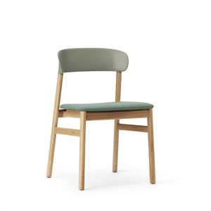 Krzesło do Jadalni Normann Copenhagen Herit Tapicerowane w Kolorze Dębu/brudnej Zielony