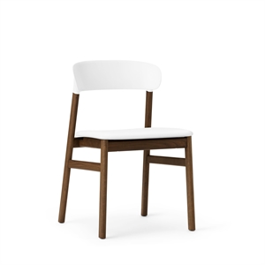 Krzesło do Jadalni Normann Copenhagen Herit, Tapicerowane Skórą Wędzony Dąb/ Biały