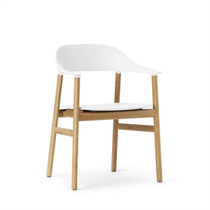 Krzesło do Jadalni Normann Copenhagen Herit z Podłokietnikami, Dąb/ Biały