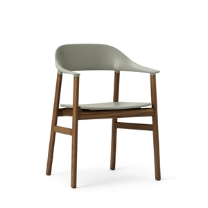 Krzesło do Jadalni Normann Copenhagen Herit z Podłokietnikami Wędzonym Dębem/dusty Zielony