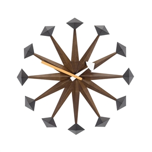 Zegar Ścienny Vitra Polygon w Orzech Włoski