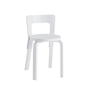 artek 65 Krzesło do Jadalni Biały