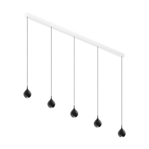 Lampa Wisząca Biba Drop Firmy Intra Lighting, Matowa, Ciemnoniebieska