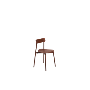 Krzesło do Jadalni Petite Friture Fromme Bois w Kolorze Czerwony Brązowy
