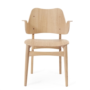 Krzesło do Jadalni Warm Nordic Gesture, Biały/dąbowe