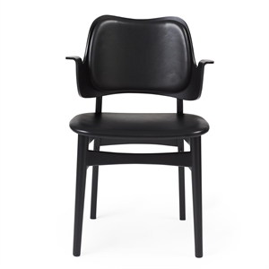 Krzesło do Jadalni Warm Nordic Gesture z Tapicerką Siedziska i Oparcia Czarny Barwiona Brzozowy/Prescott 207