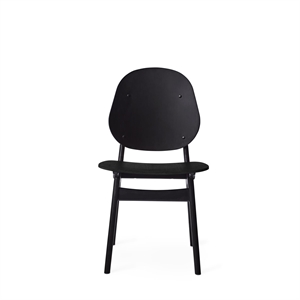 Ciepłe Krzesło do Jadalni Nordic Noble z Czarny, Barwionego Drewna Bukowego