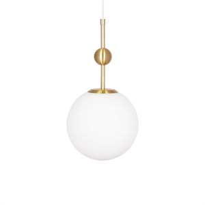 Globen Lighting Astrid 20 Lampa Wisząca Szczotkowany Mosiężny/ Biały