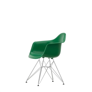 Plastikowe Krzesło do Jadalni Vitra Eames DAR RE Emerald/ Chrom