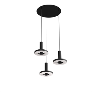 Tonone Beads 3 Lampa wisząca Kółko Smokey Black