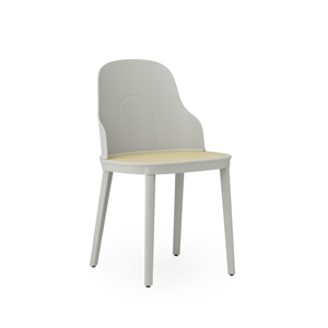 Krzesło do Jadalni Normann Copenhagen Allez z Wikliną w Kolorze Ciepłej Szary