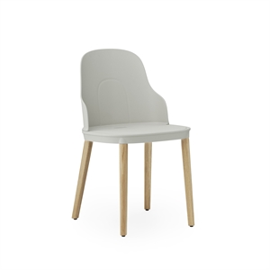Krzesło do Jadalni Normann Copenhagen Allez z Drewna Dębowego, Ciepły Szary