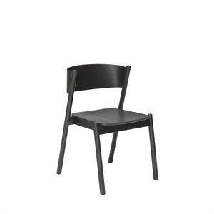Krzesło do Jadalni Hübsch, Skośne , Czarny