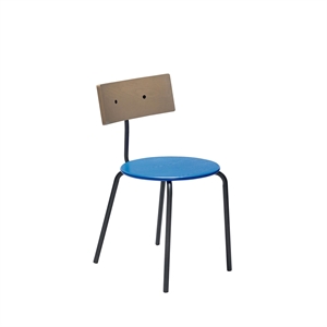 Krzesło do Jadalni Hübsch Koi w Niebieski/ Brązowy/ Czarny