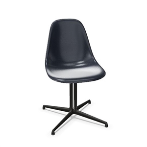 Krzesło do Jadalni Vitra Eames Fiberglass DSL w Kolorze Granatowym/gładkim, Podstawowe, Ciemne
