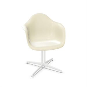 Krzesło do Jadalni Vitra Eames Fiberglass DAL w Kolorze Pergaminowym/gładkiej Bieli