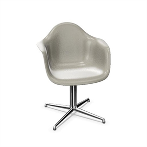 Krzesło do Jadalni Vitra Eames Fiberglass DAL w Kolorze Surowej Umbry/ Chrom
