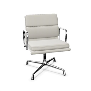 Fotel Biurowy Vitra Soft Pad EA 208 z Obrotowym Cementem/ Chrom