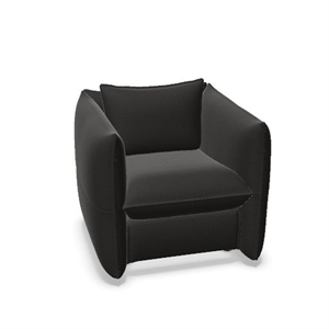 Vitra Mariposa Club Fotel Laser RE/Dark Carbon
